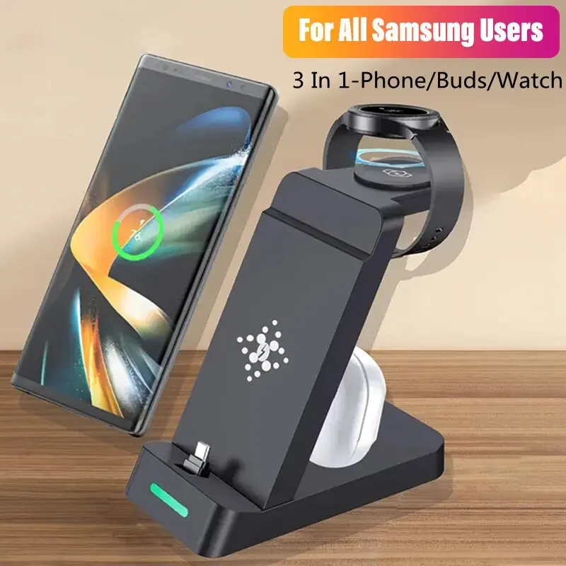 Usb Extender Active - 高速ワイヤレス充電ステーション,Samsung s24,s23,s22,note z fold,galaxy watch 5,4,3,2,1