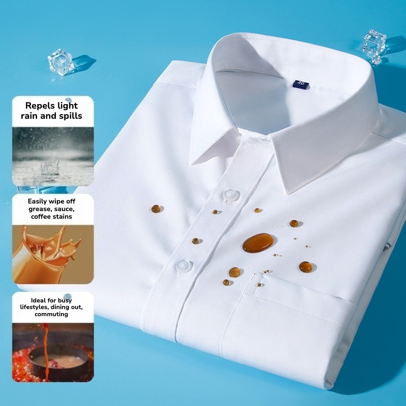 メンズ防水耐油長袖シャツ – 3つの保護機能を備えたテック生 - Tech Office Wear Men のレビューと価格