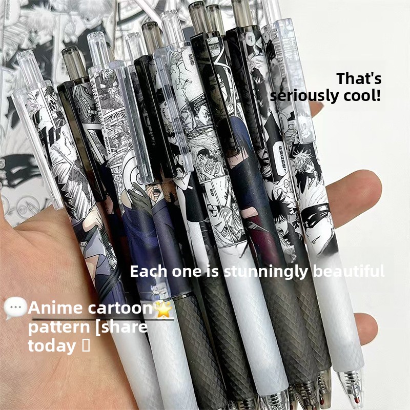 アニメナルトゲルペン可愛い漫画キャラクタープリント速乾性イン - Office Tech Accessories のレビューと価格