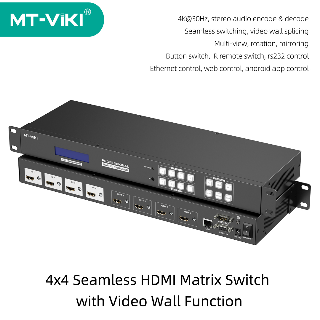 MT-VIKI 4x4 シームレス HDMI マトリックス  - Hdmi Matrix Switch のレビューと価格