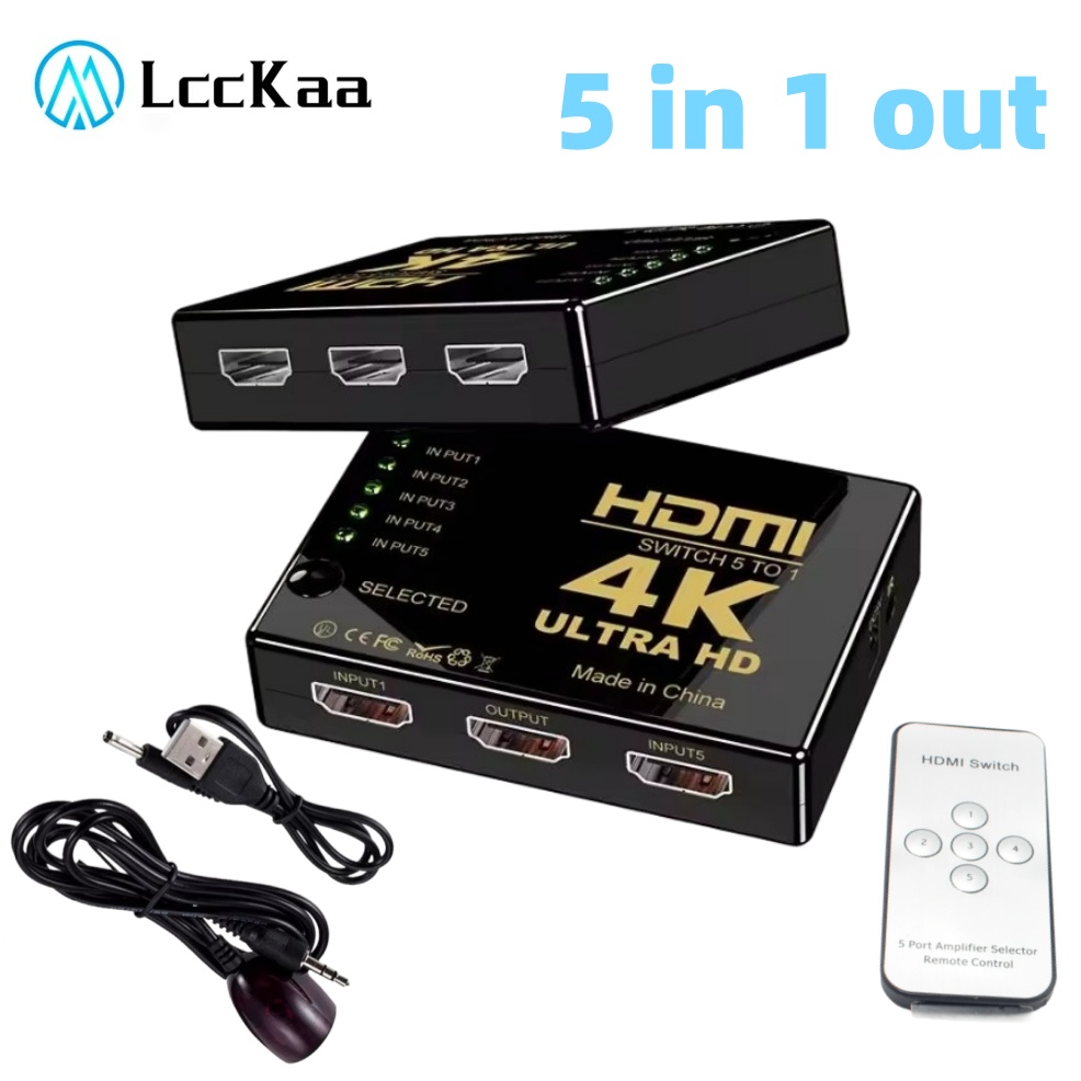 5x1 HDMI スイッチ HD 4K ビデオスイッチャー  - Hdmi Matrix Switch のレビューと価格