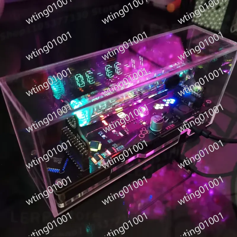 IV18 ニキシー風デジタルディスプレイ時計 レトロスチーム - Tech Office Vibe のレビューと価格