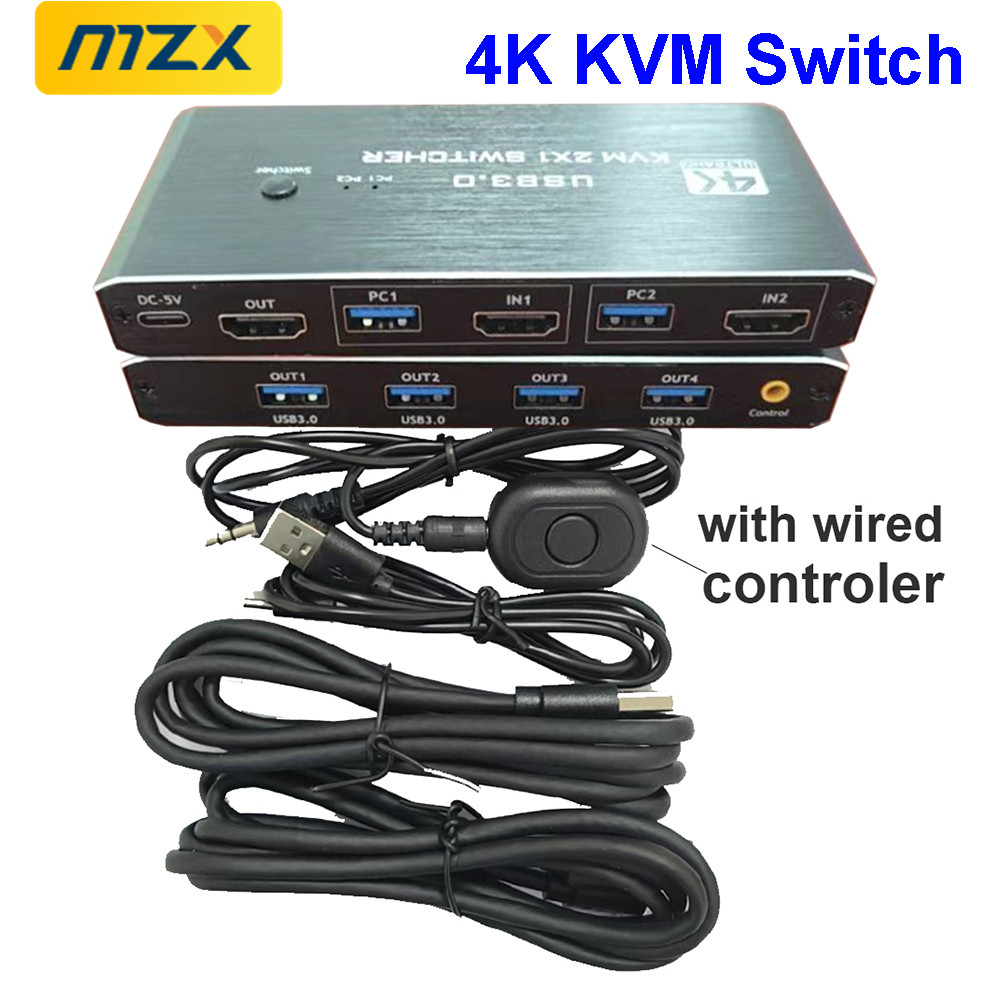 KVMスイッチ 4K 60Hz スイッチャー USB 3.0 - Hdmi Matrix Switch のレビューと価格