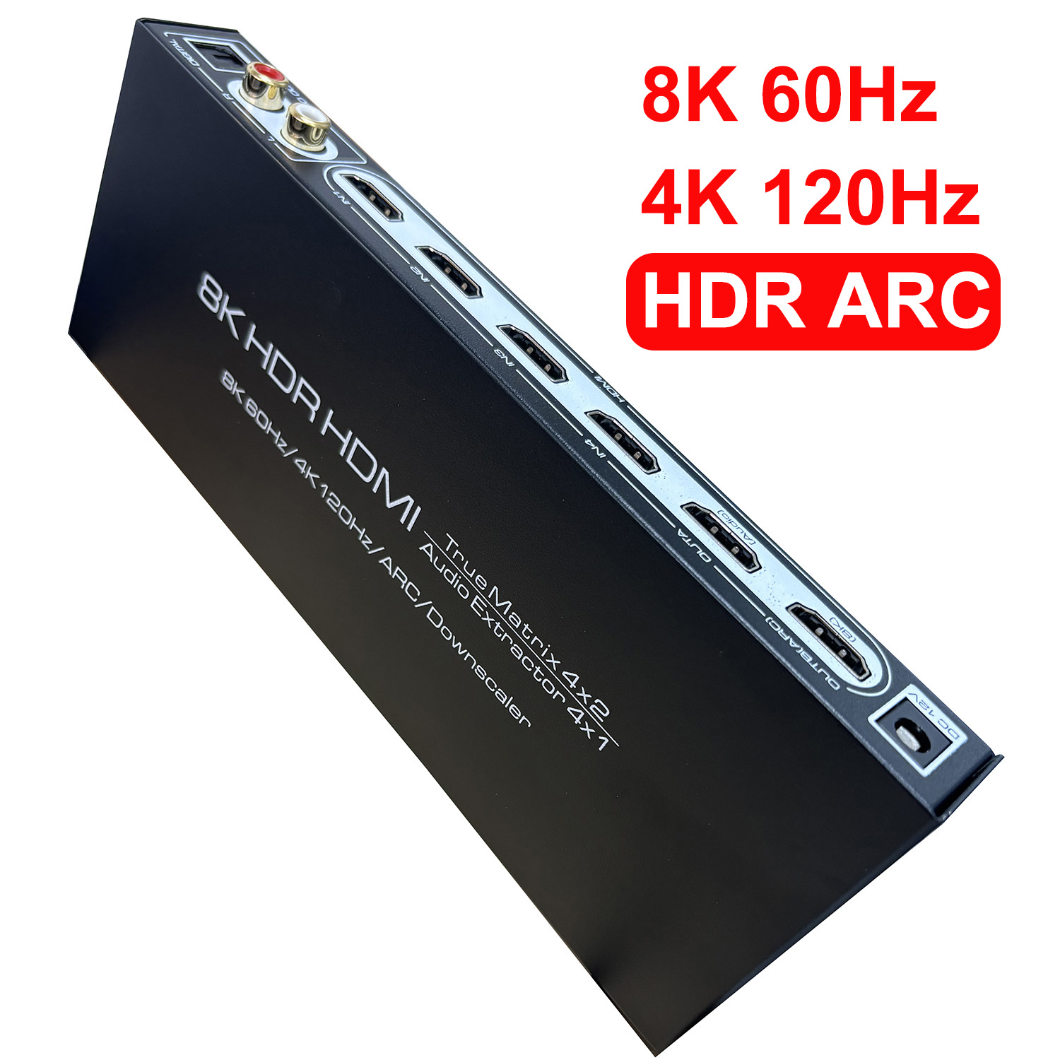 8K 60Hz HDMIマトリックス 4x2 ARC HDR - Hdmi Matrix Switch のレビューと価格