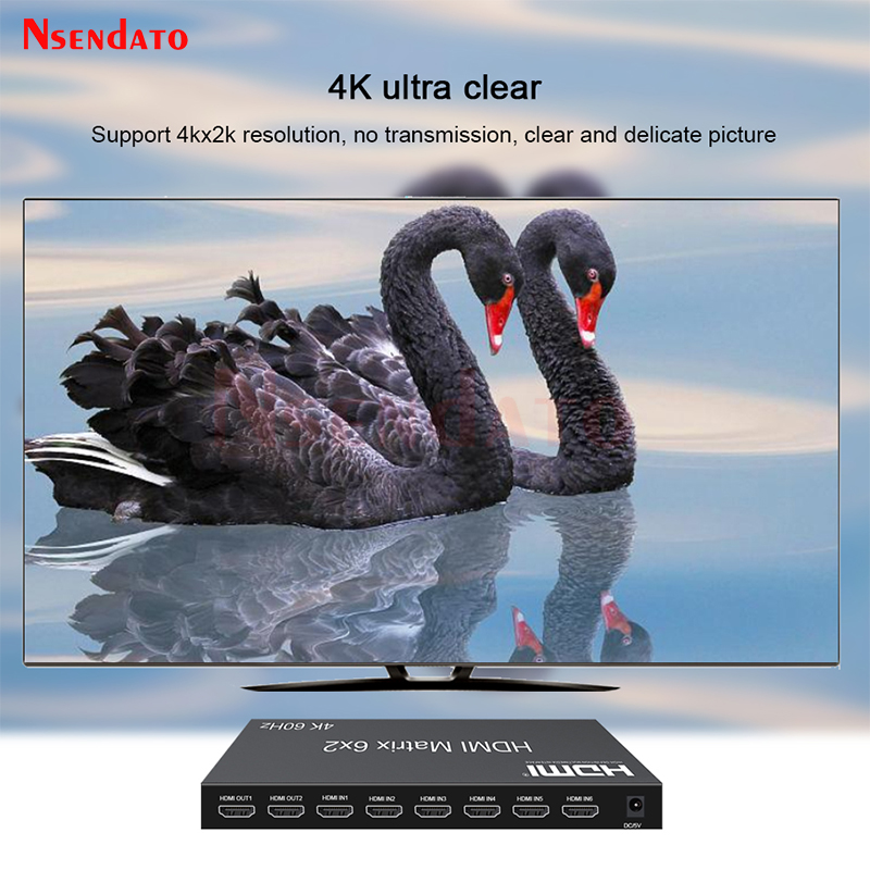 6x2 HDMIマトリックススイッチャー 4K 60Hz H - Hdmi Matrix Switch のレビューと価格