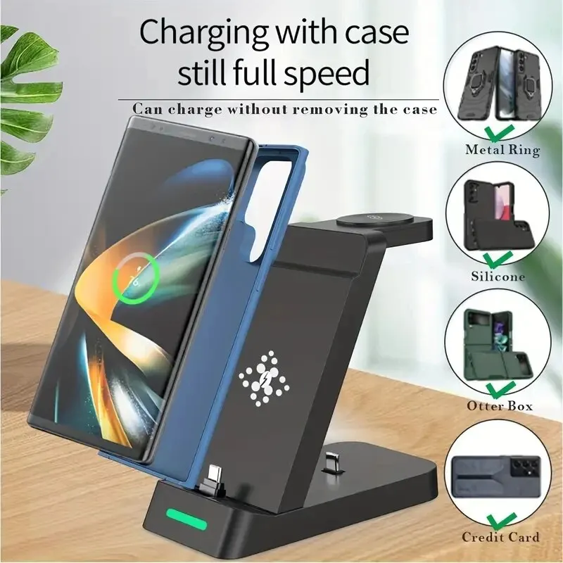 高速ワイヤレス充電ステーション,Samsung s24,s2 - Usb Extender Active のレビューと価格