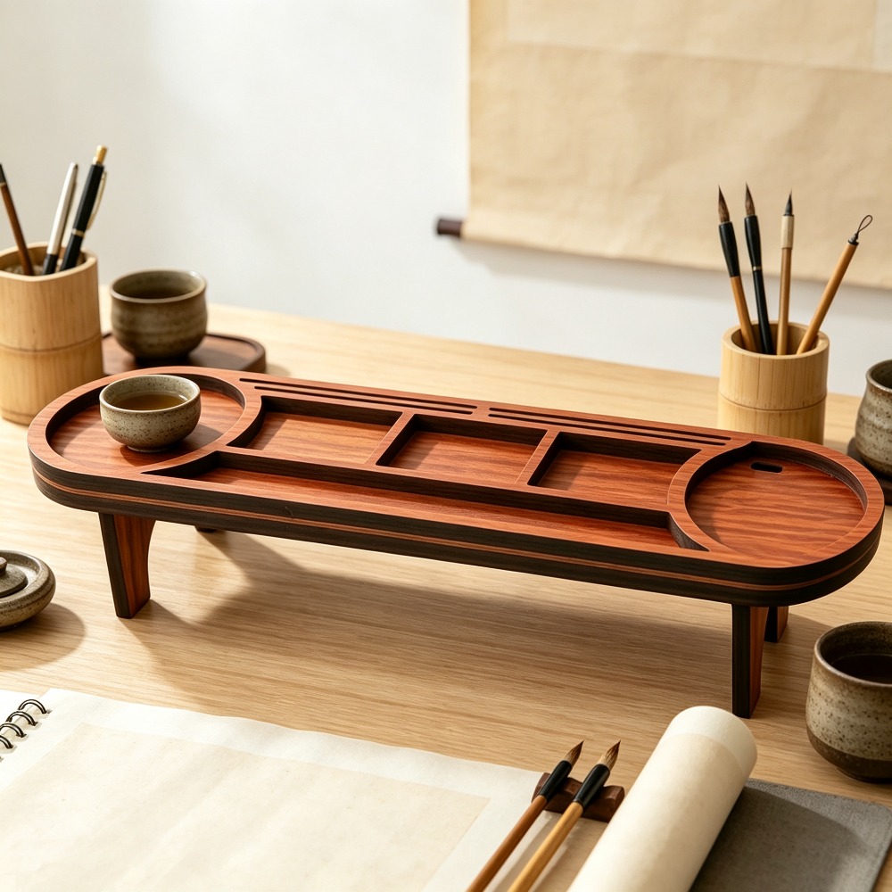木製デスクオーガナイザー 電話スタンド付き 多機能デスクトッ - Office Tech Accessories のレビューと価格